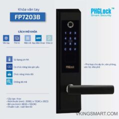 Khóa vân tay FP720 APP ĐEN BLACK