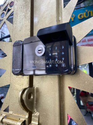 Khóa Cửa Cổng Laffer A18 Vân Tay 2 chiều CHỐNG NƯỚC 12 Khóa Cửa Cổng Nhà Thuê Trọ Laffer A18