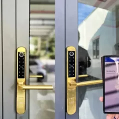 Khóa vân tay cửa nhôm Xingfa Laffer XF19 2 chiều TTLOCK